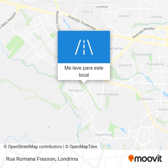 Rua Romana Frasson mapa