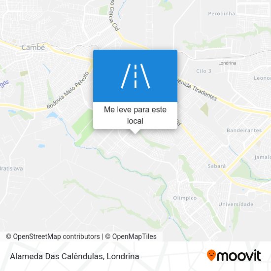 Alameda Das Calêndulas mapa