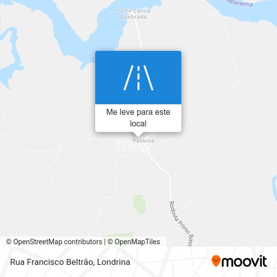 Rua Francisco Beltrão mapa