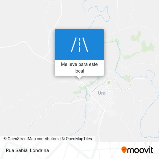 Rua Sabiá mapa
