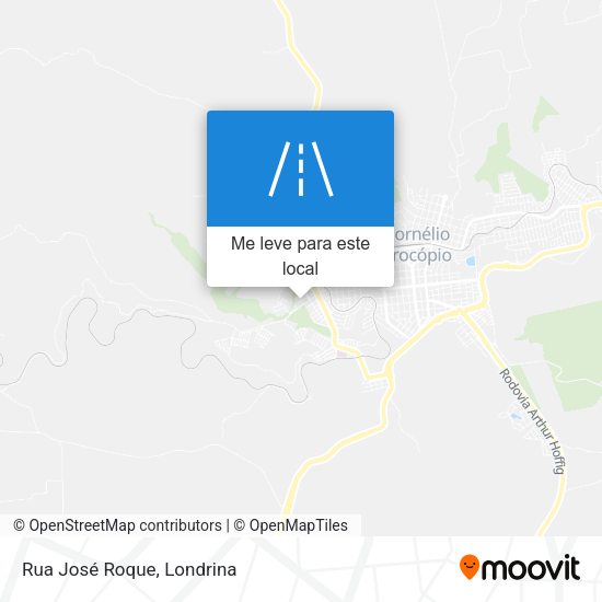 Rua José Roque mapa