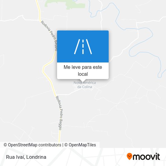 Rua Ivaí mapa