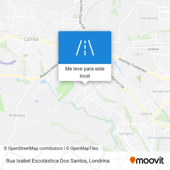 Rua Isabel Escolástica Dos Santos mapa