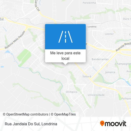 Rua Jandaia Do Sul mapa