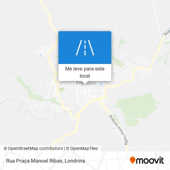 Rua Praça Manoel Ribas mapa