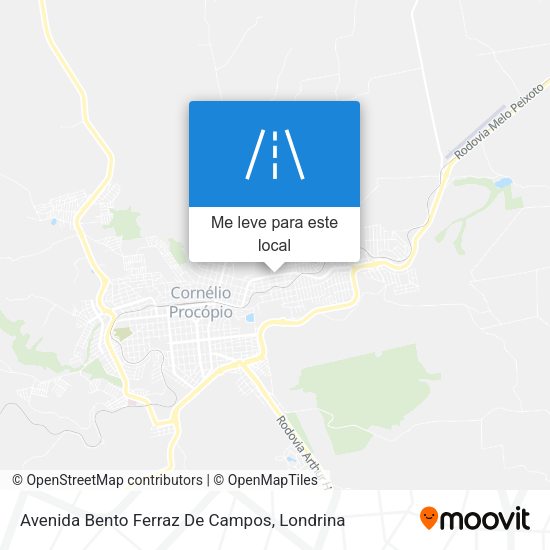 Avenida Bento Ferraz De Campos mapa