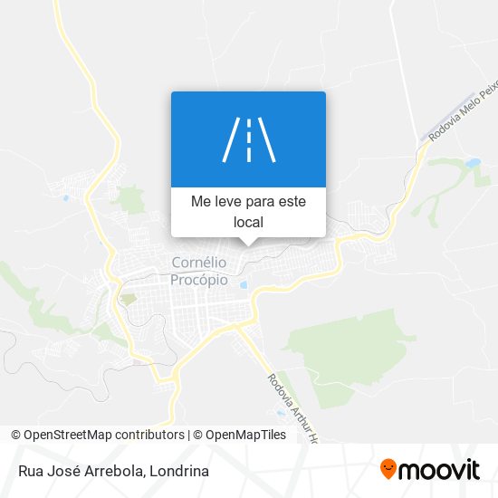 Rua José Arrebola mapa