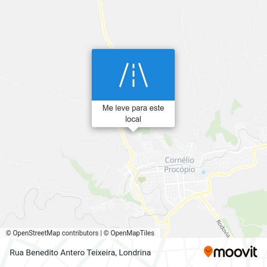 Rua Benedito Antero Teixeira mapa