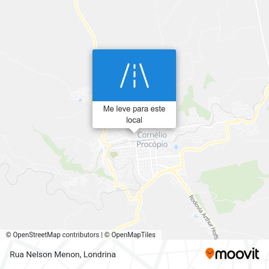 Rua Nelson Menon mapa