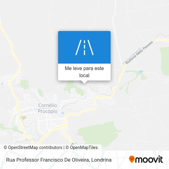 Rua Professor Francisco De Oliveira mapa