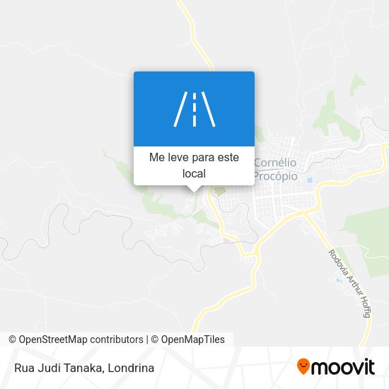 Rua Judi Tanaka mapa