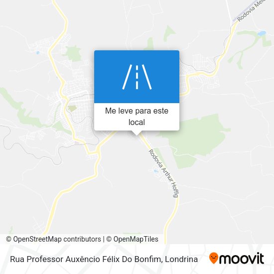 Rua Professor Auxêncio Félix Do Bonfim mapa