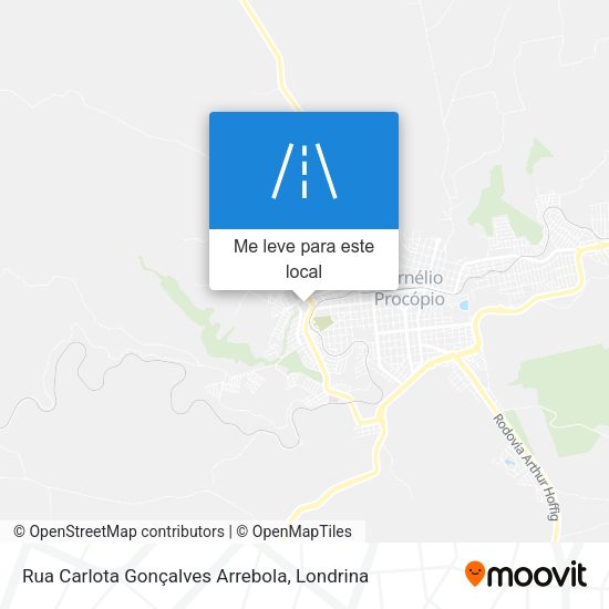 Rua Carlota Gonçalves Arrebola mapa