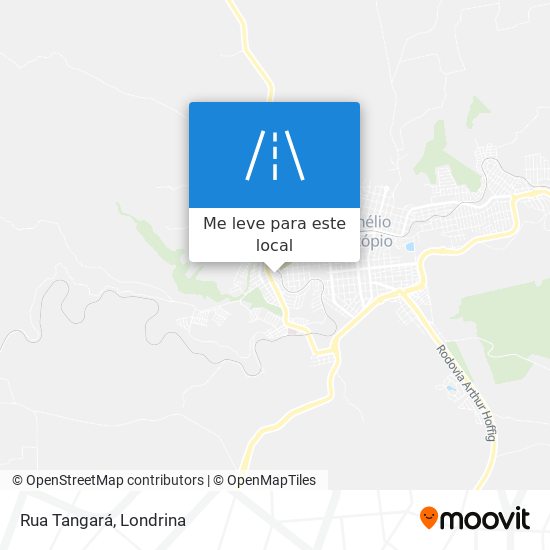 Rua Tangará mapa