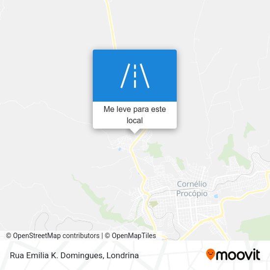 Rua Emilia K. Domingues mapa