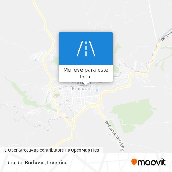 Rua Rui Barbosa mapa