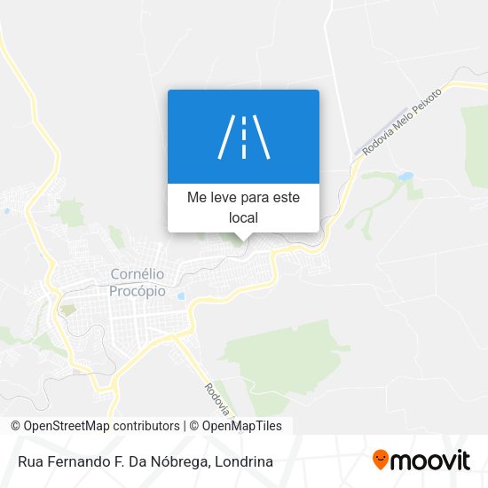 Rua Fernando F. Da Nóbrega mapa