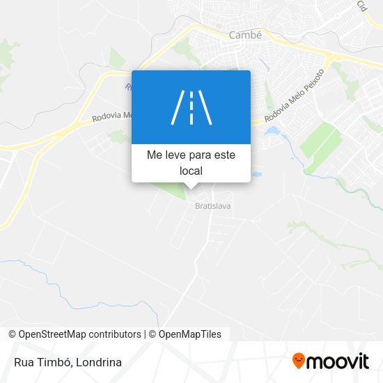 Rua Timbó mapa