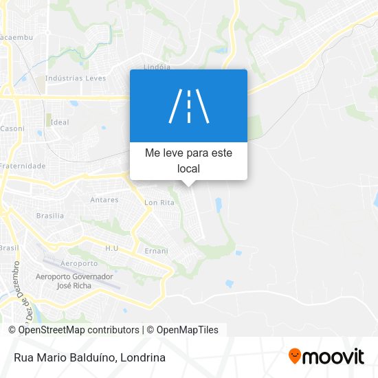Rua Mario Balduíno mapa