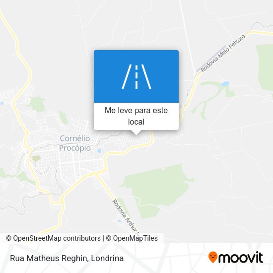 Rua Matheus Reghin mapa