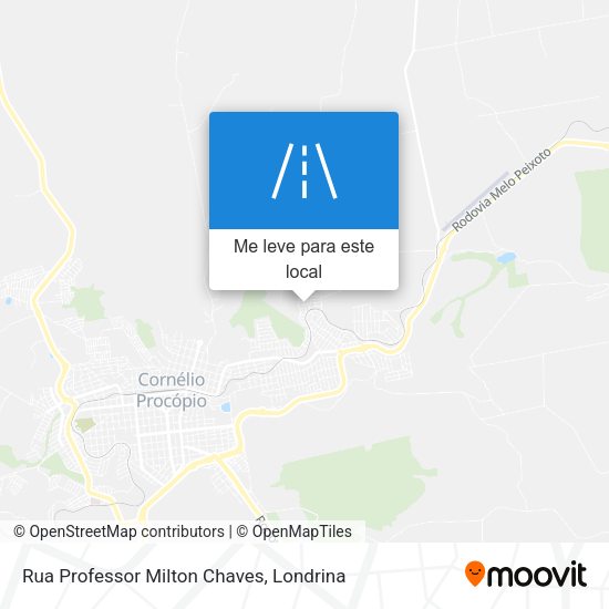 Rua Professor Milton Chaves mapa