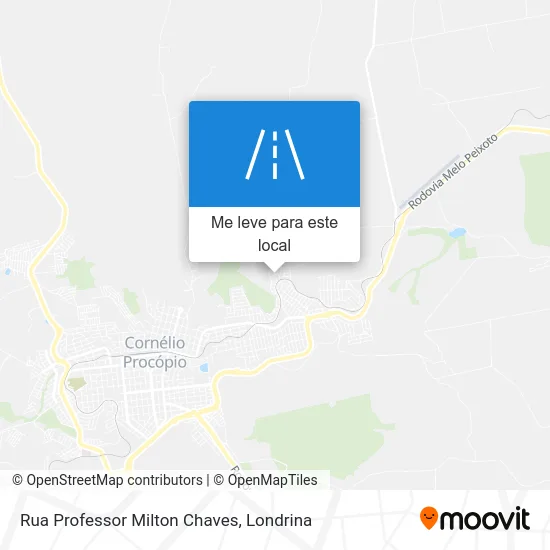 Rua Professor Milton Chaves mapa