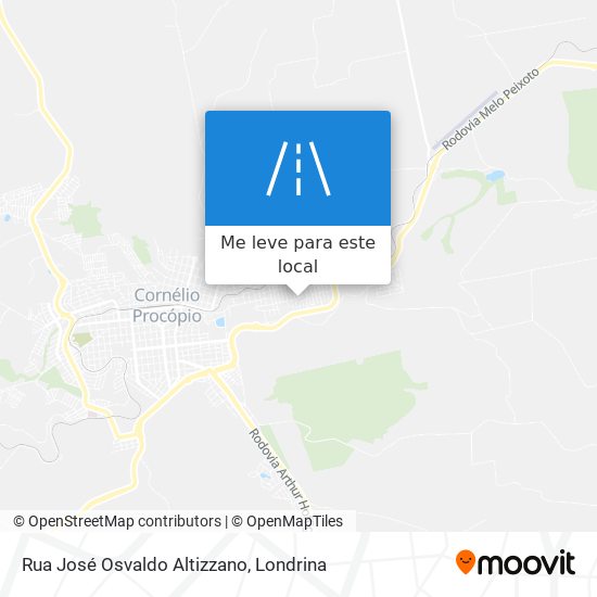 Rua José Osvaldo Altizzano mapa