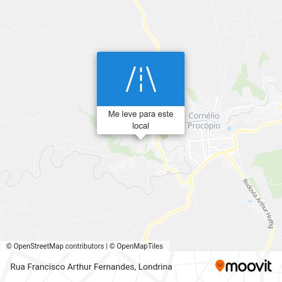 Rua Francisco Arthur Fernandes mapa