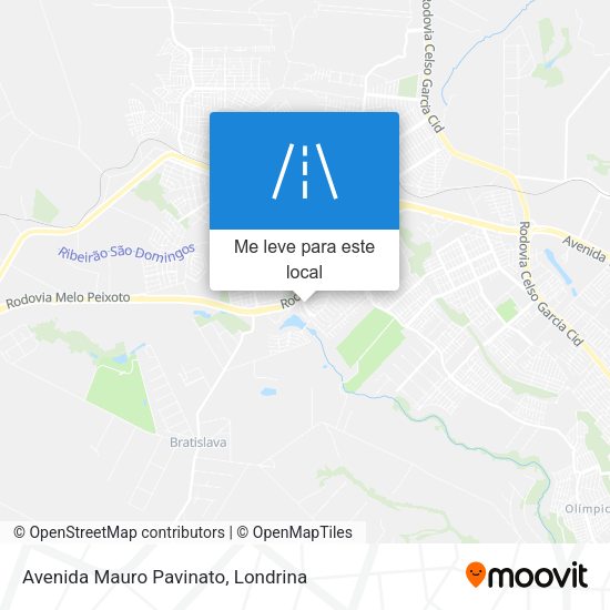 Avenida Mauro Pavinato mapa