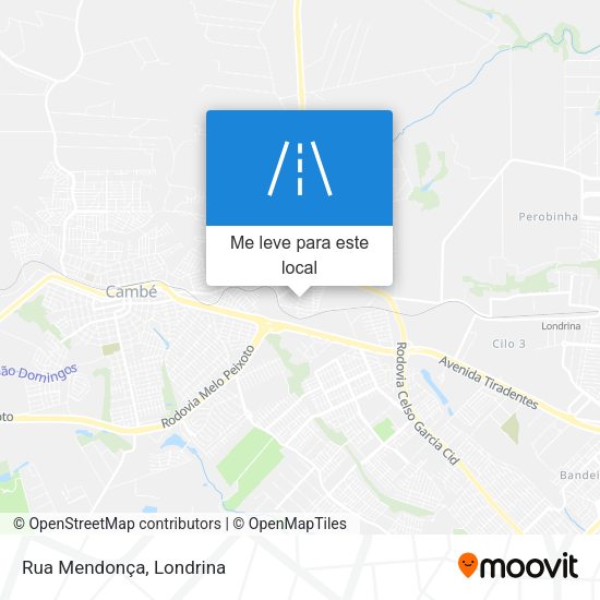 Rua Mendonça mapa