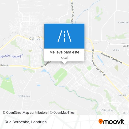 Rua Sorocaba mapa