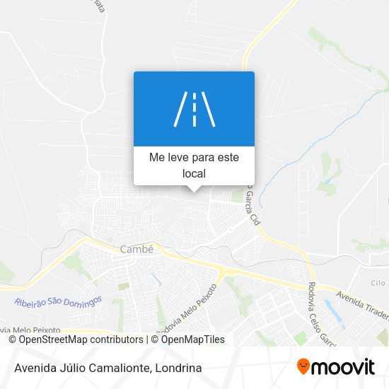 Avenida Júlio Camalionte mapa