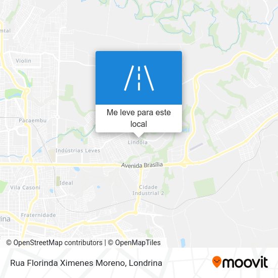 Rua Florinda Ximenes Moreno mapa