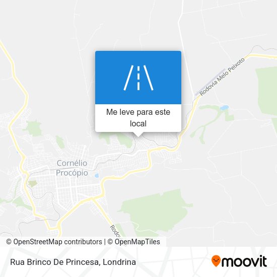 Rua Brinco De Princesa mapa