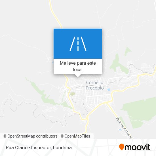 Rua Clarice Lispector mapa