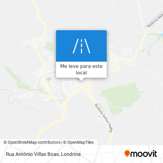 Rua Antônio Villas Boas mapa