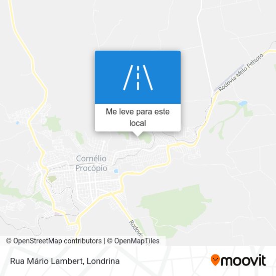 Rua Mário Lambert mapa