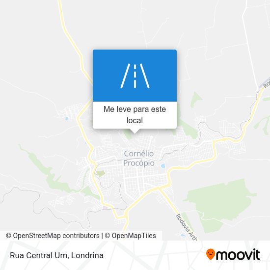 Rua Central Um mapa