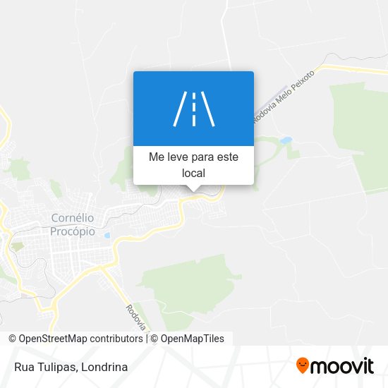Rua Tulipas mapa