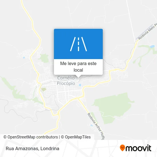 Rua Amazonas mapa