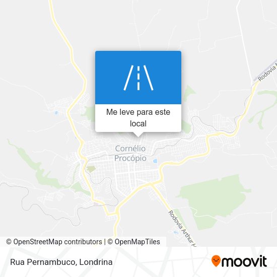 Rua Pernambuco mapa