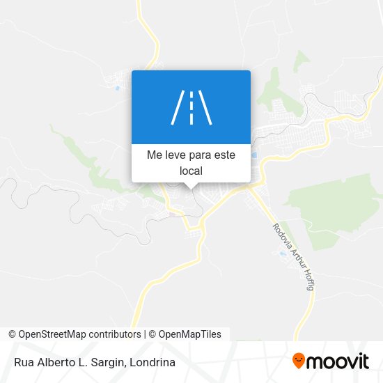 Rua Alberto L. Sargin mapa