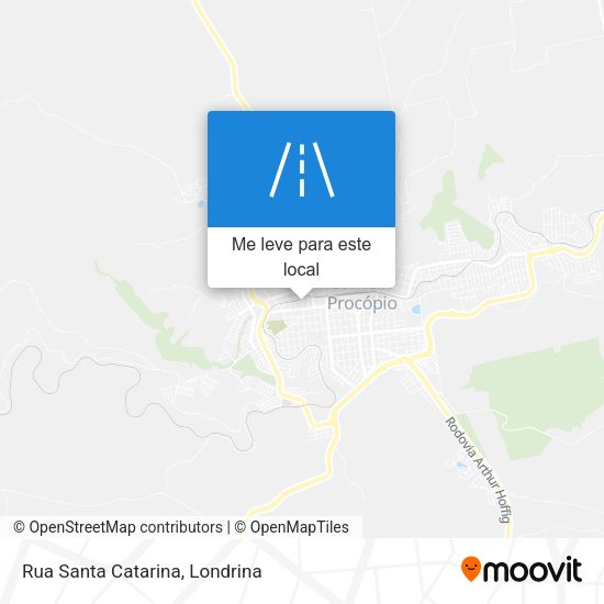 Rua Santa Catarina mapa