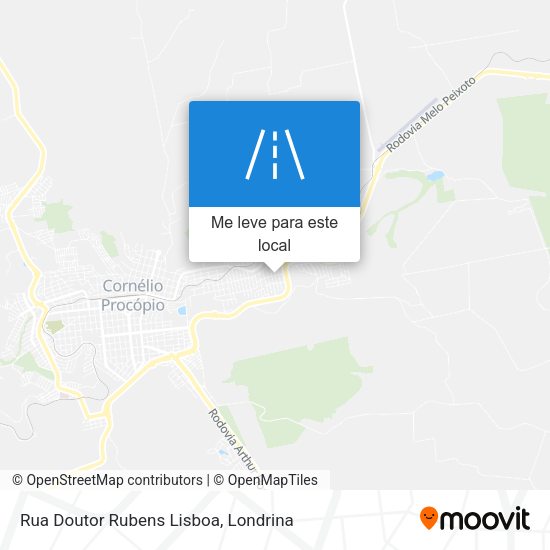 Rua Doutor Rubens Lisboa mapa