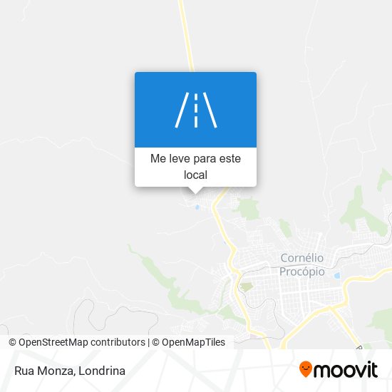 Rua Monza mapa