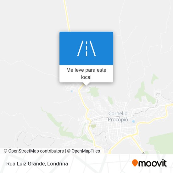 Rua Luiz Grande mapa