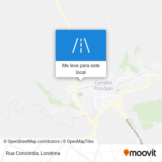 Rua Concórdia mapa