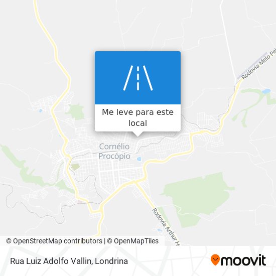 Rua Luiz Adolfo Vallin mapa