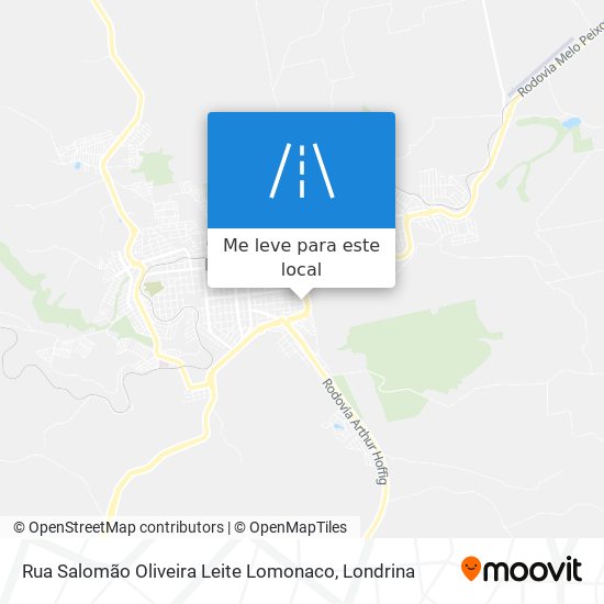 Rua Salomão Oliveira Leite Lomonaco mapa