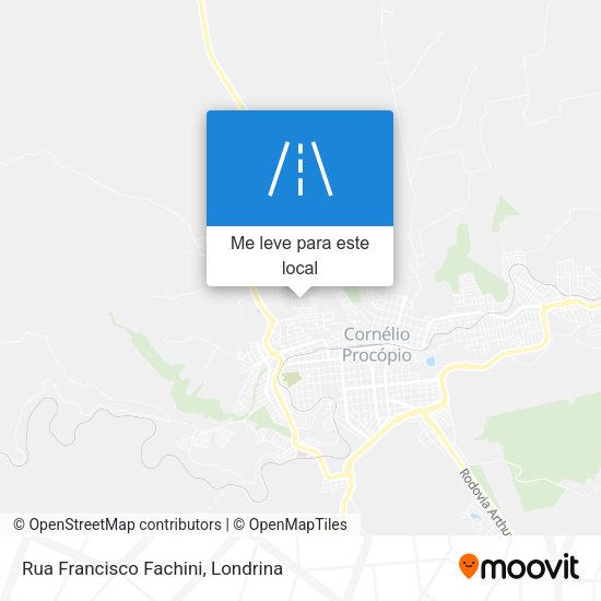Rua Francisco Fachini mapa